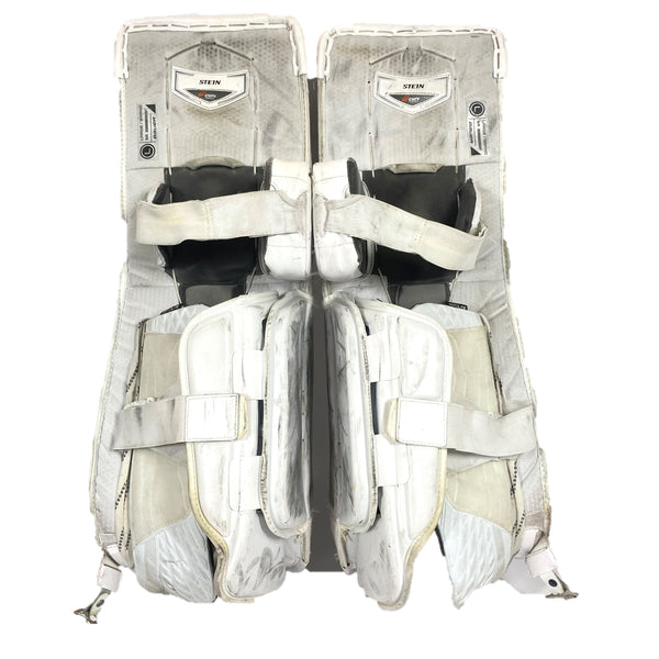 Bauer Supreme Ultrasonic - Used Pro Stock Goalie Pad Set (White/Red/Yellow)