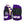 Load image into Gallery viewer, Bauer Team Pro Series Gloves - NCAA Pro Stock (Black/Purple)