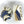 Load image into Gallery viewer, CCM Premier II - Used NCAA Pro Stock Full Goalie Set (White/Gold/Blue)