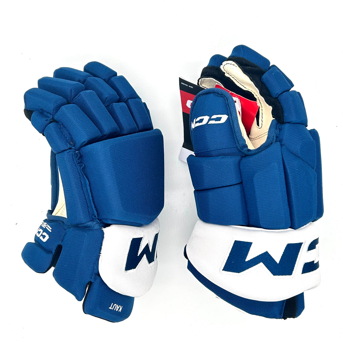 CCM HGTKPP NHL Pro Stock Glove Martin Kaut Blue White HockeyStickMan Canada