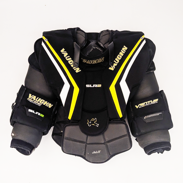 Vaughn SLR2 Pro Carbon - Used Pro Stock Goalie Chest Protector (Black/Yellow)