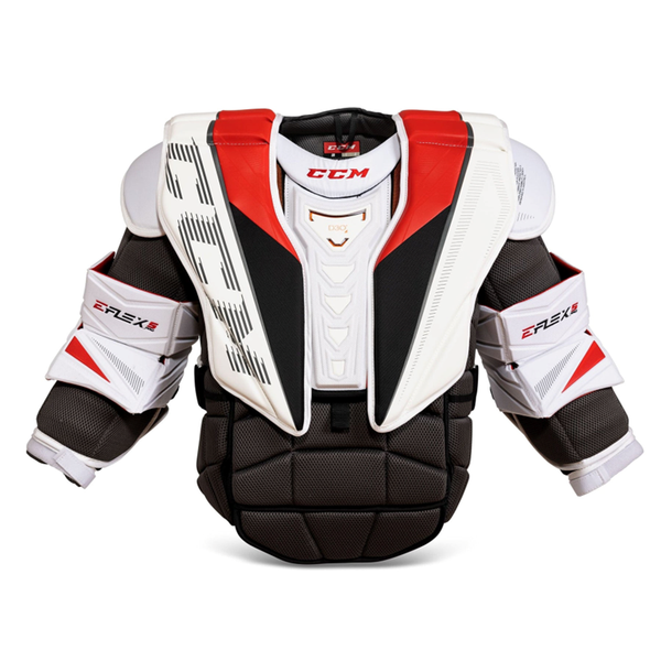 CCM Extreme Flex 5 Pro - Used Pro Stock Goalie Chest Protector (White/Red)