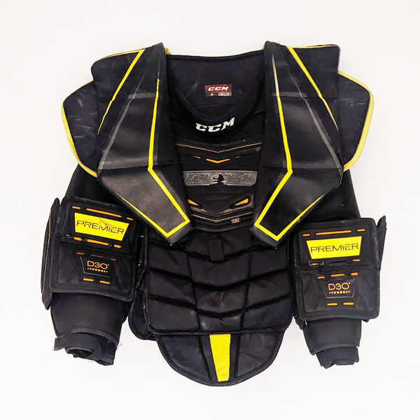 CCM Premier - Used Pro Stock Goalie Chest Protector (Black/Yellow)