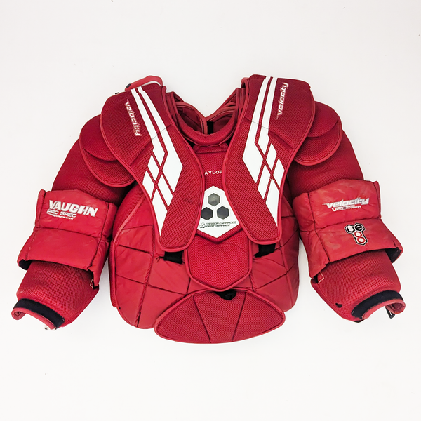 Vaughn VE8  - Used Pro Stock Goalie Chest Protector (Red)