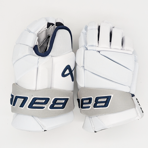 Bauer Vapor Hyperlite - NCAA Pro Stock Glove (White/Navy)