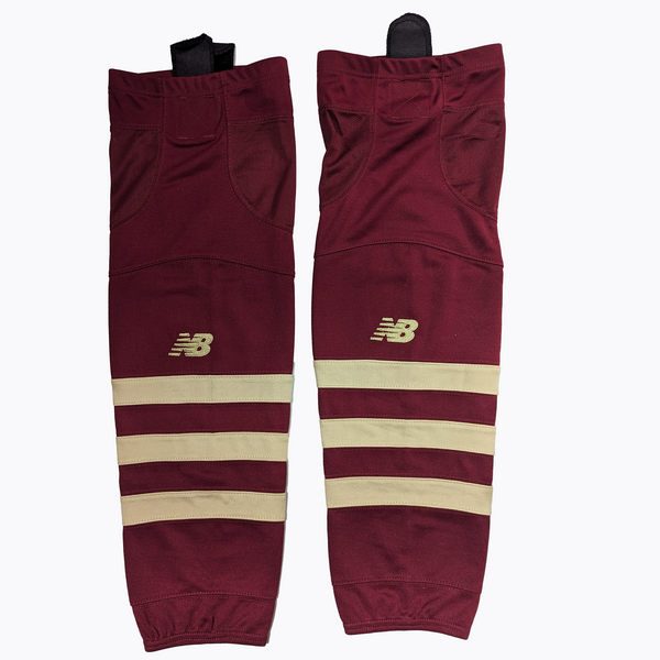 NCAA - Used New Balance Hockey Socks (Maroon/Gold)