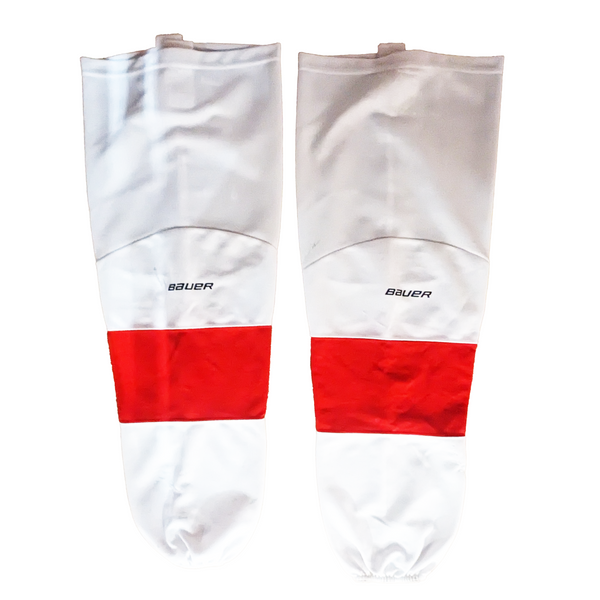 NCAA - Bauer Hockey Socks - (Red/White)