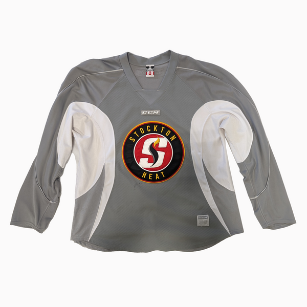 AHL - Used CCM Practice Jersey - Stockton Heat (Silver)