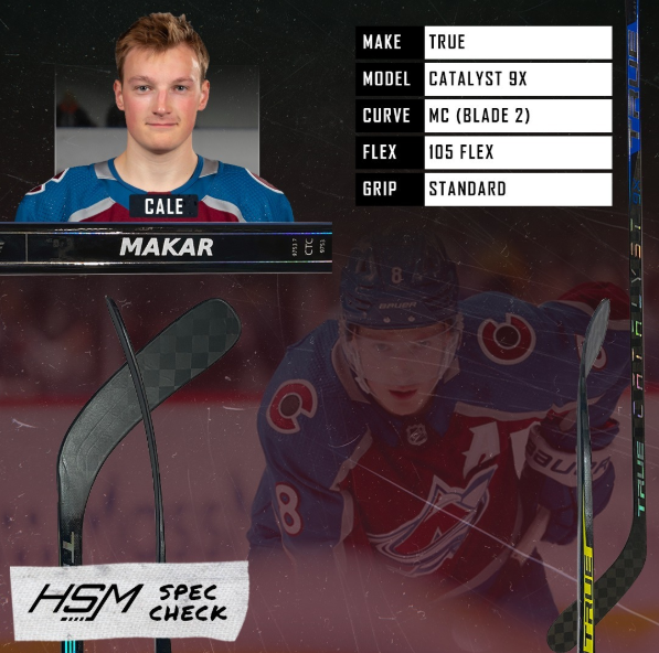 Cale Makar Stick Spec Check