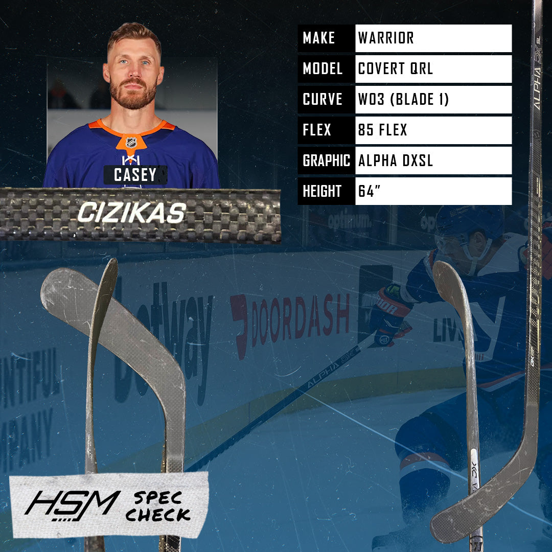 Casey Cizikas Stick Spec Check