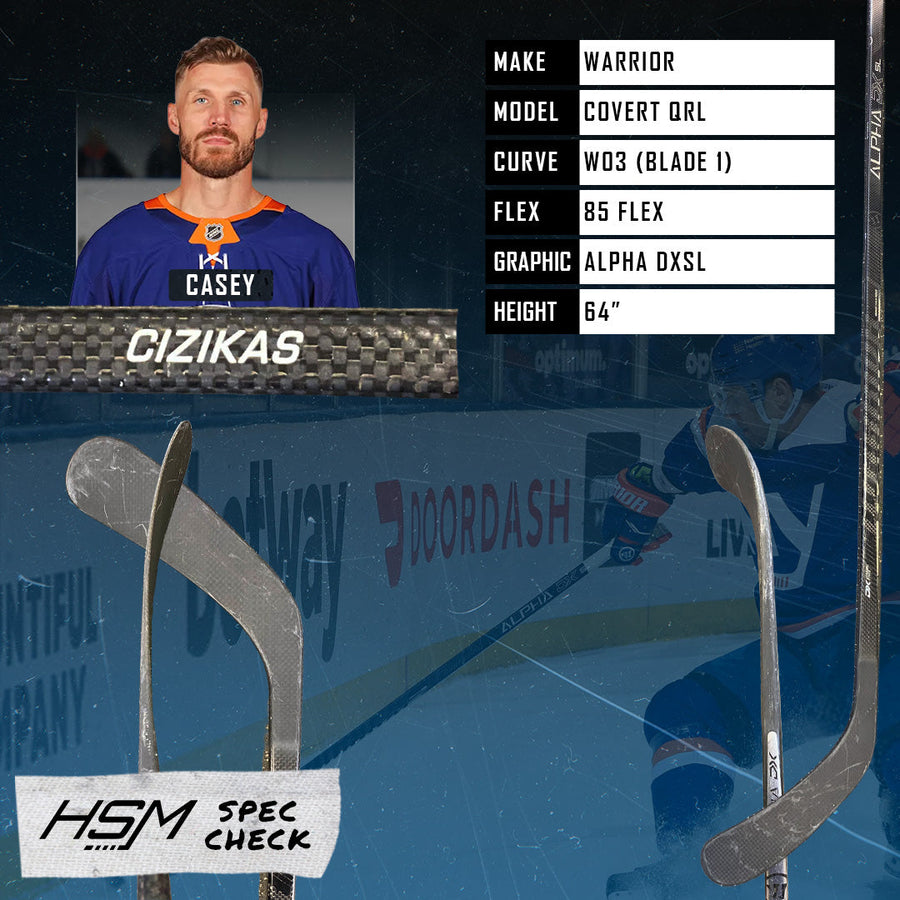 Casey Cizikas Stick Spec Check