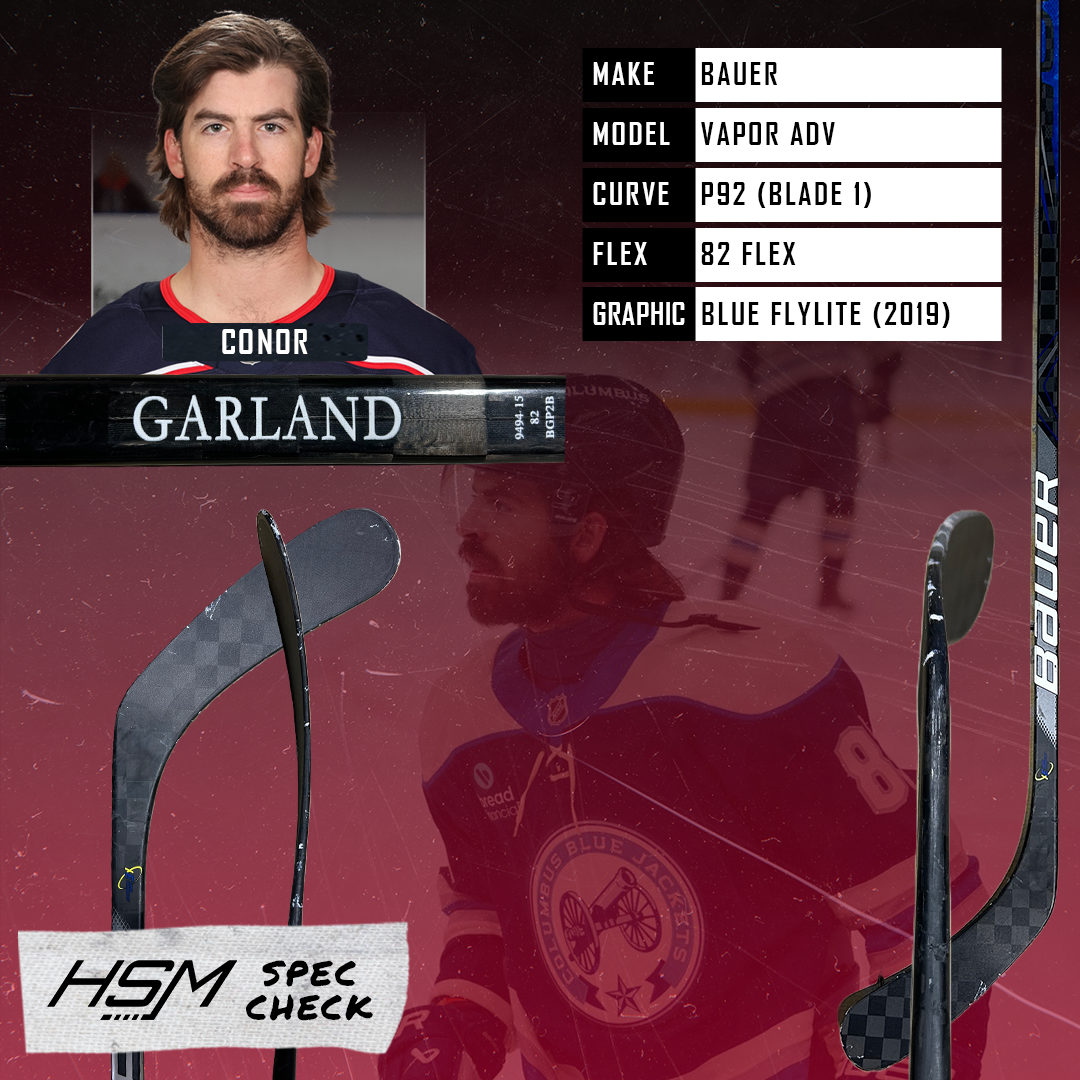 Conor Garland Stick Spec Check