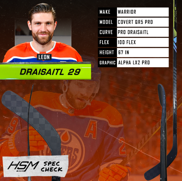Leon Draisaitl Stick Spec Check