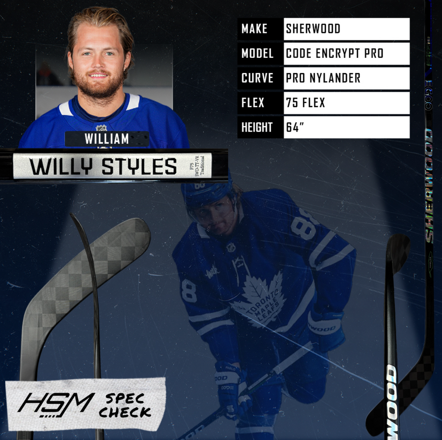 William Nylander Stick Spec Check