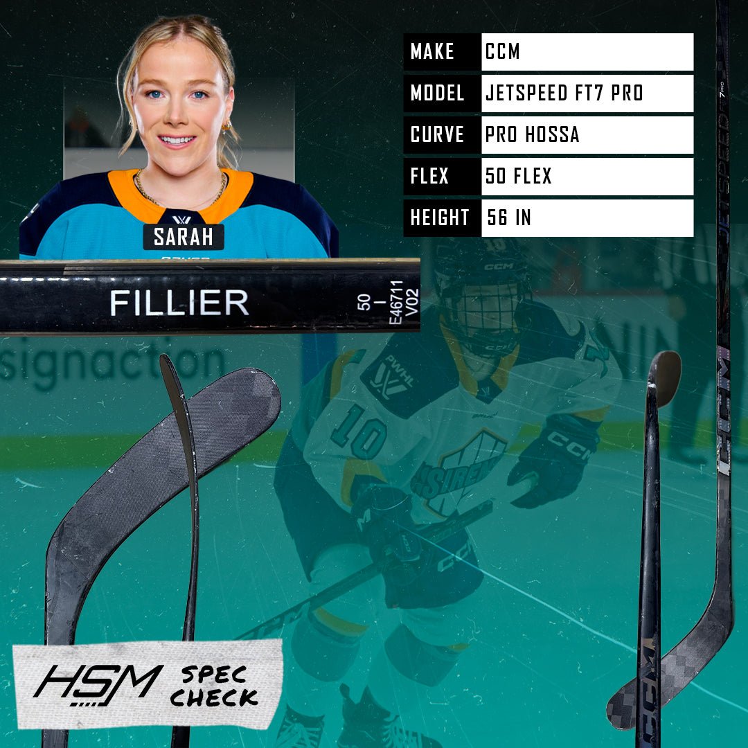 Sarah Fillier Stick Spec Check