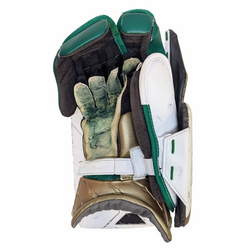 Bauer Vapor HyperLite - Ensemble complet de gardien de but Pro Stock d'occasion (blanc/vert/or)