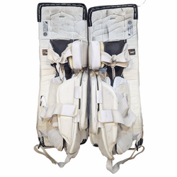 Bauer Supreme 2S Pro - Jambières de gardien de but Pro Stock d'occasion (blanc/marron)