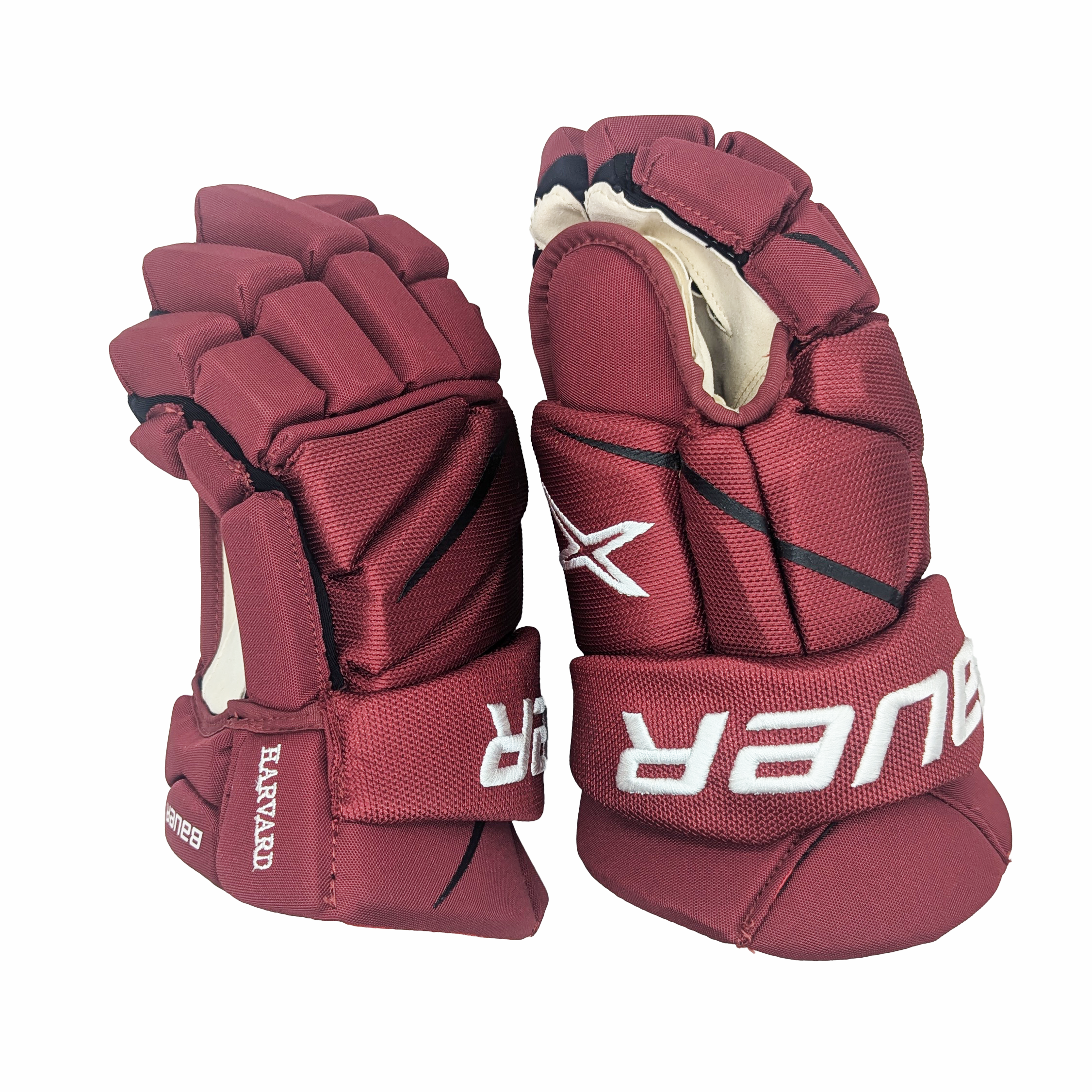 Bauer Vapor 2X Pro - Gants NCAA Pro Stock (cramoisi/blanc)