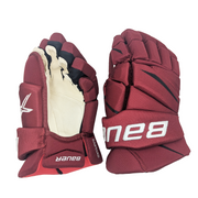 Bauer Vapor 2X Pro - Gants NCAA Pro Stock (cramoisi/blanc)