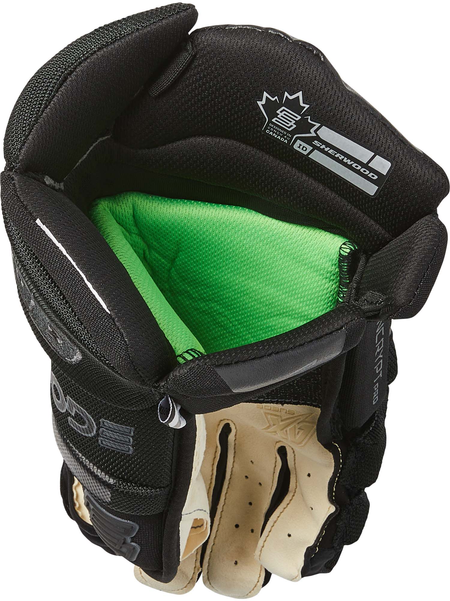 Sherwood Code Encrypt Pro - Retail Hockey Glove - Senior (Black)