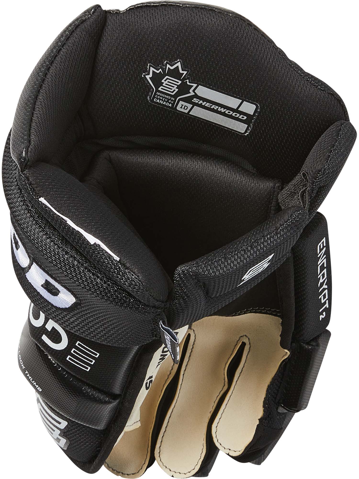 Sherwood Code Encrypt 2 - Retail Hockey Glove - Senior (Black)