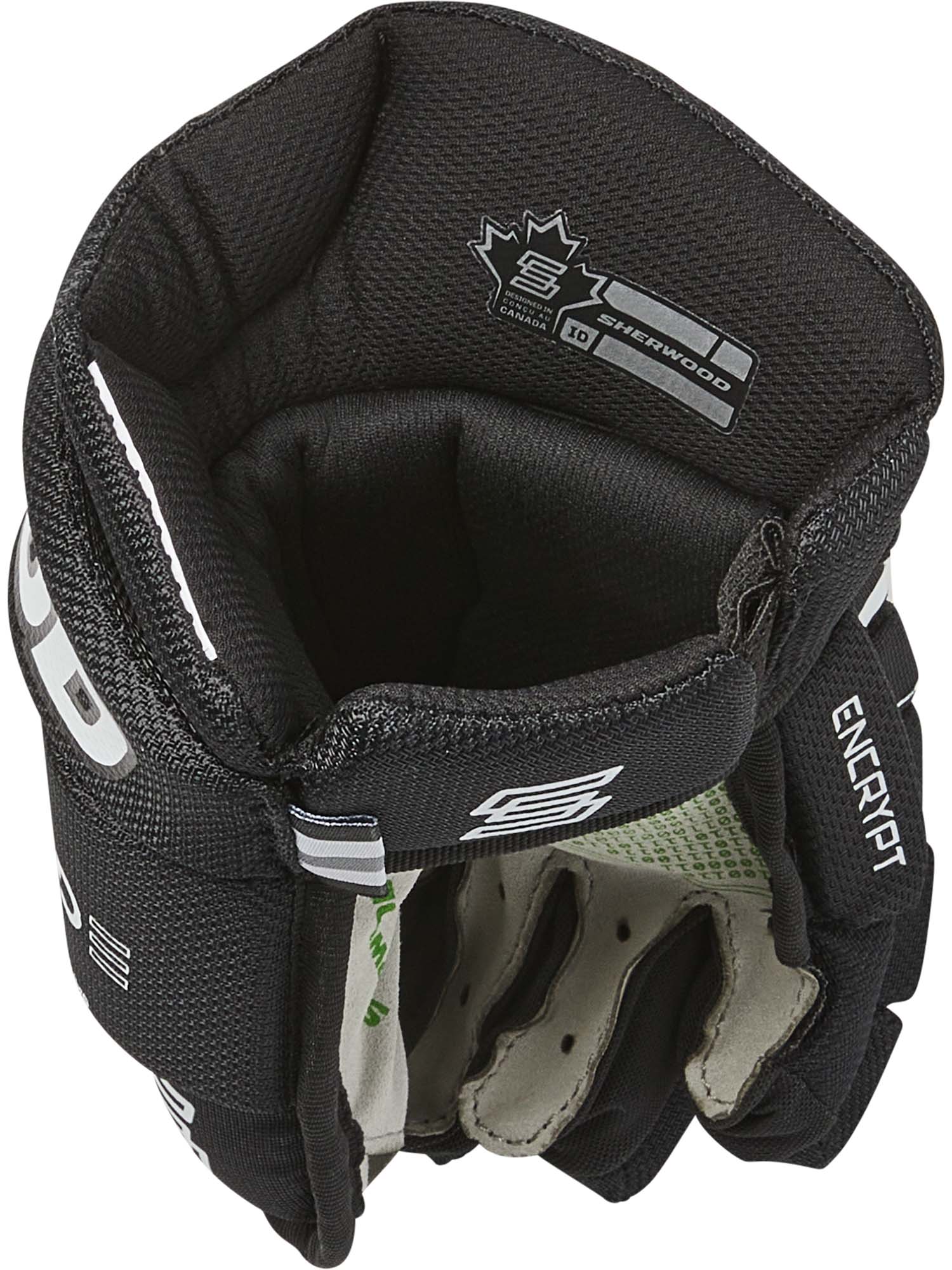 Sherwood Code Encrypt 4 - Hockey Glove - Youth (Black)