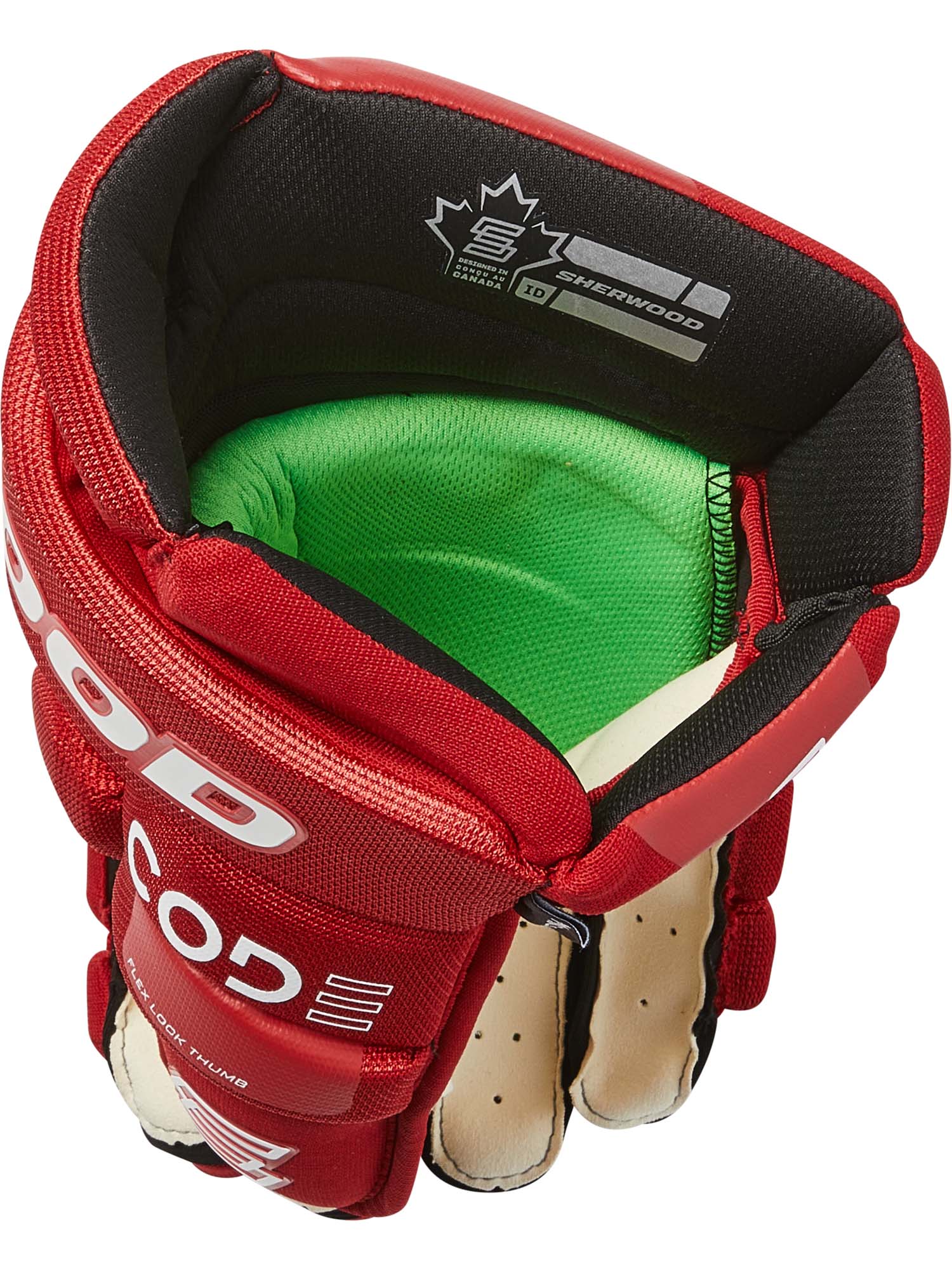 Sherwood Code Encrypt 1 - Retail Hockey Glove - Senior (Red)