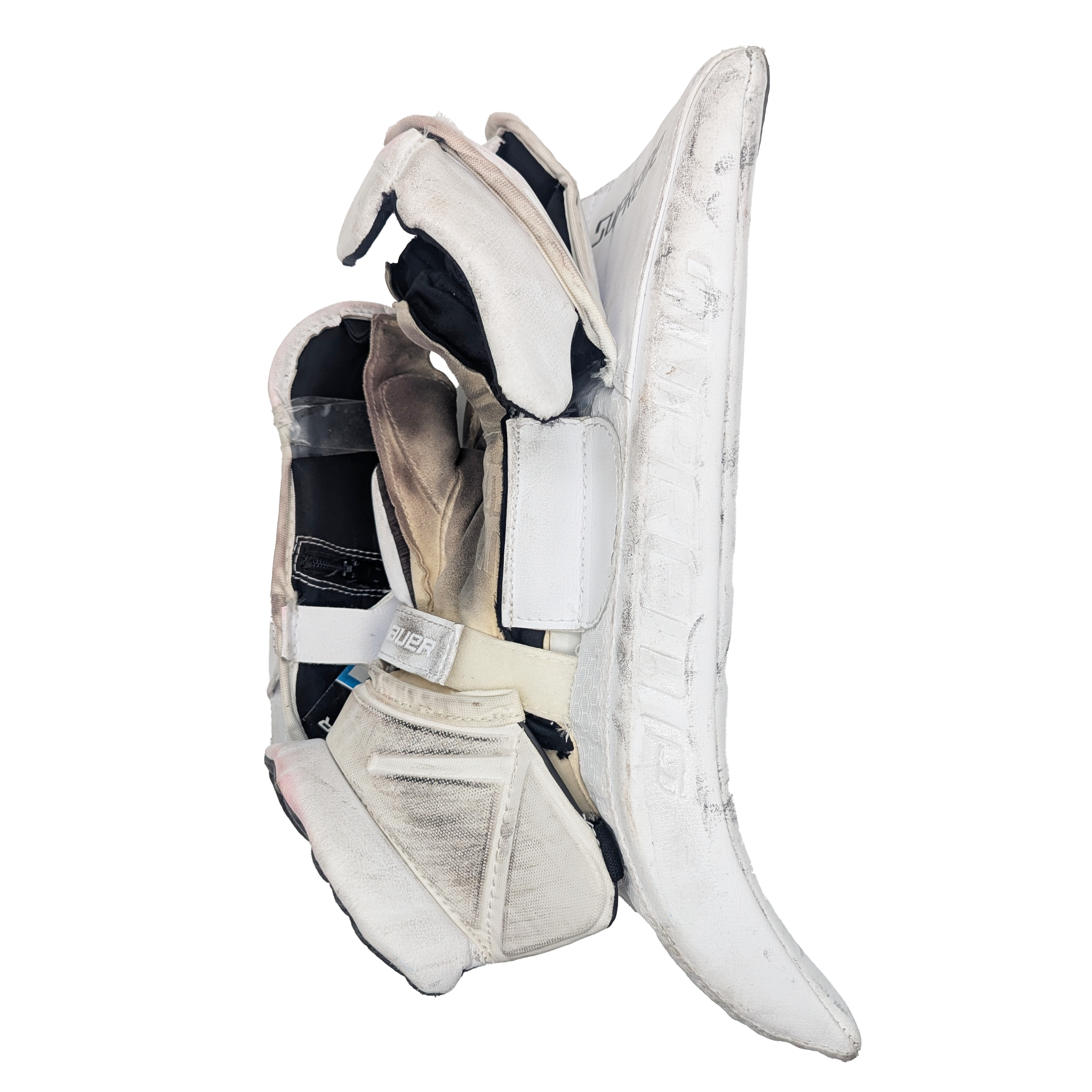 Bauer Supreme 3S - Used Full-Right Goalie Blocker (White)