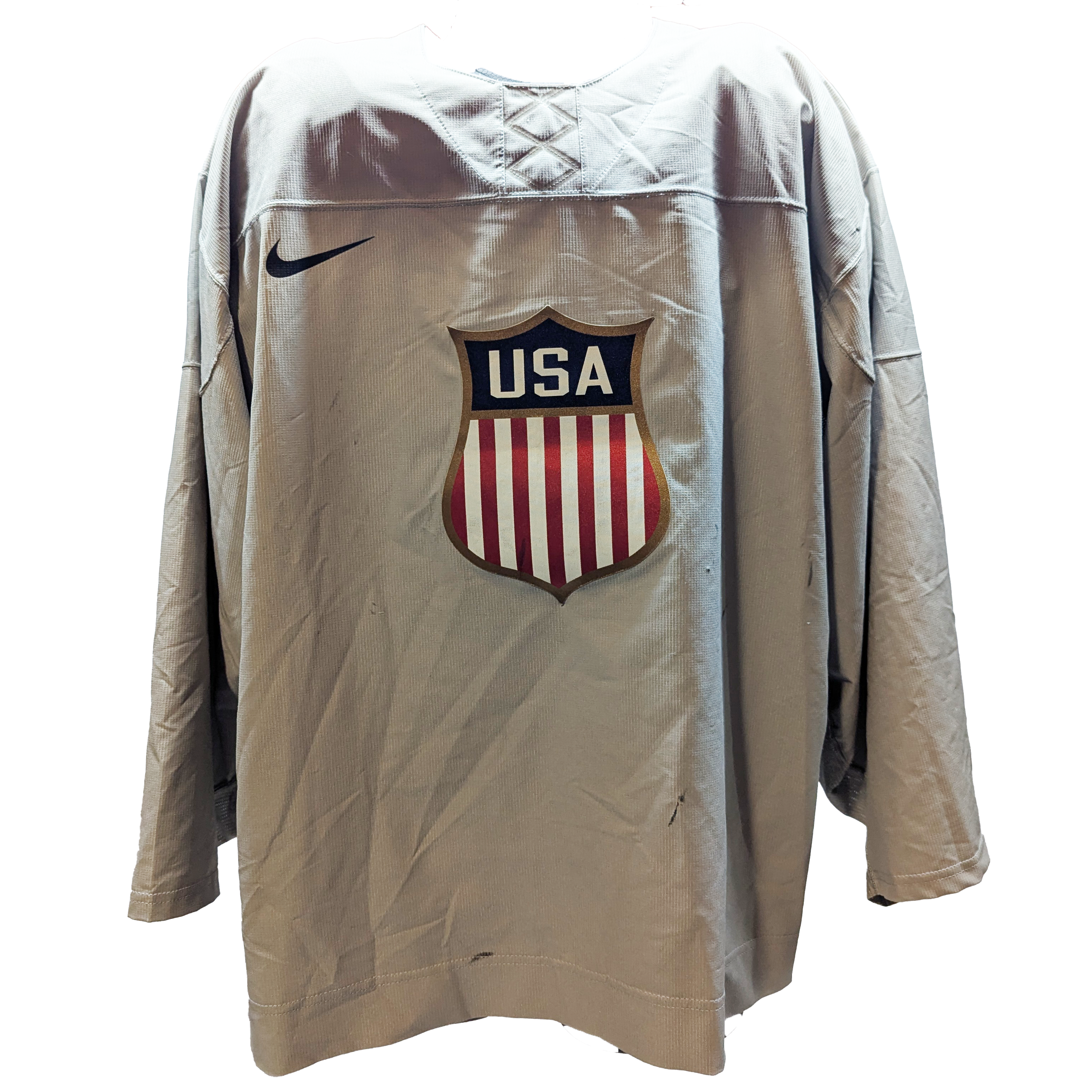 Nike - Maillot d'entraînement authentique avec logo Shield de l'équipe américaine IIHF d'occasion