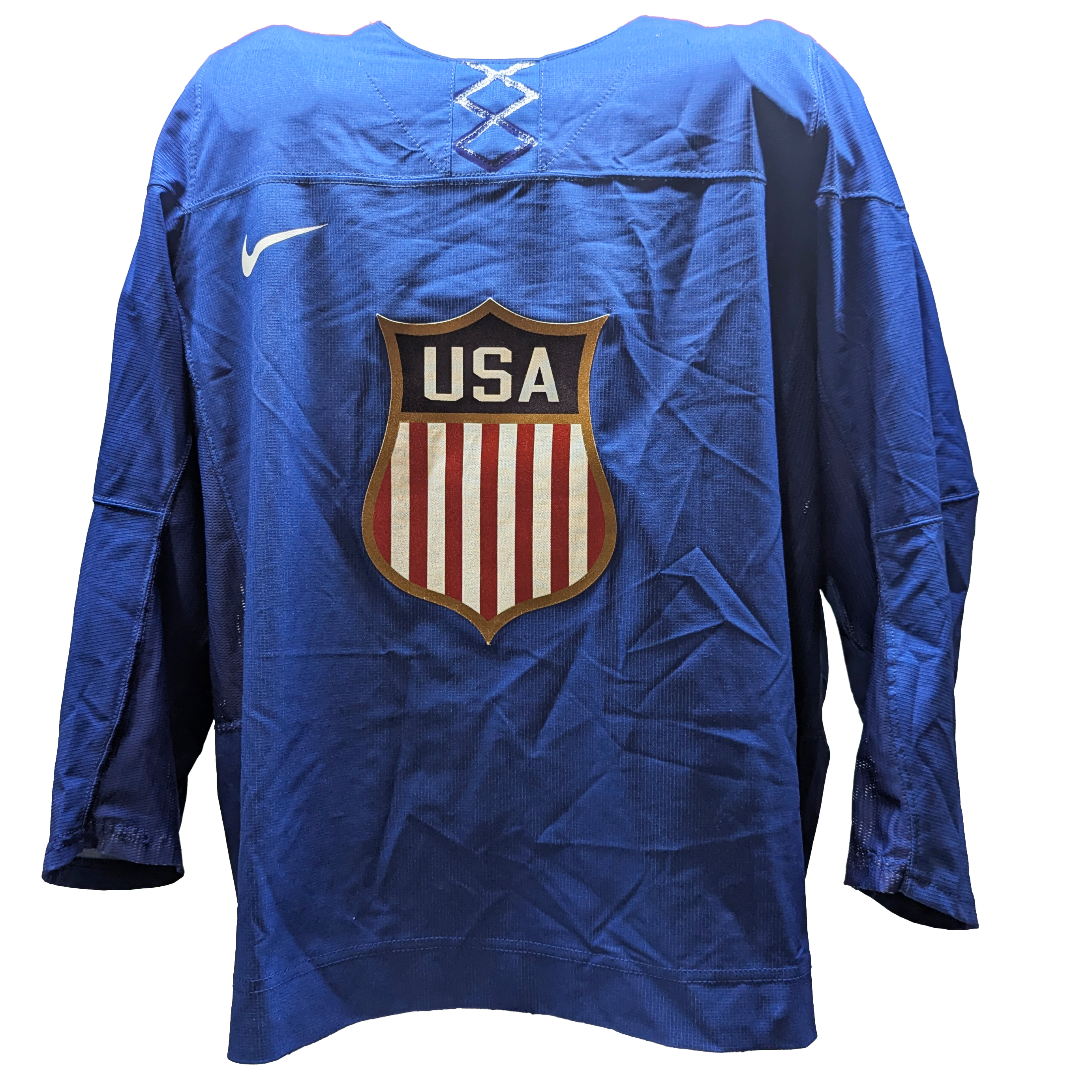 Nike - Maillot d'entraînement authentique avec logo Shield de l'équipe américaine IIHF d'occasion