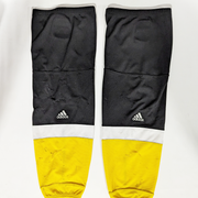 NCAA - Chaussettes de hockey Adidas d'occasion (noir/blanc/jaune)