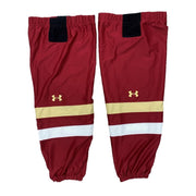 NCAA - Chaussettes de hockey Under Armour d'occasion (marron/doré/blanc)
