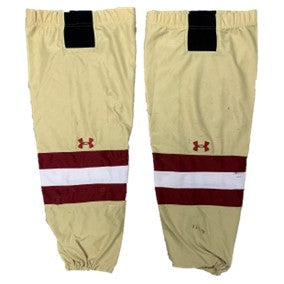 NCAA - Used Under Armour Hockey Socks (Thick Stripes - Gold/Maroon/White)