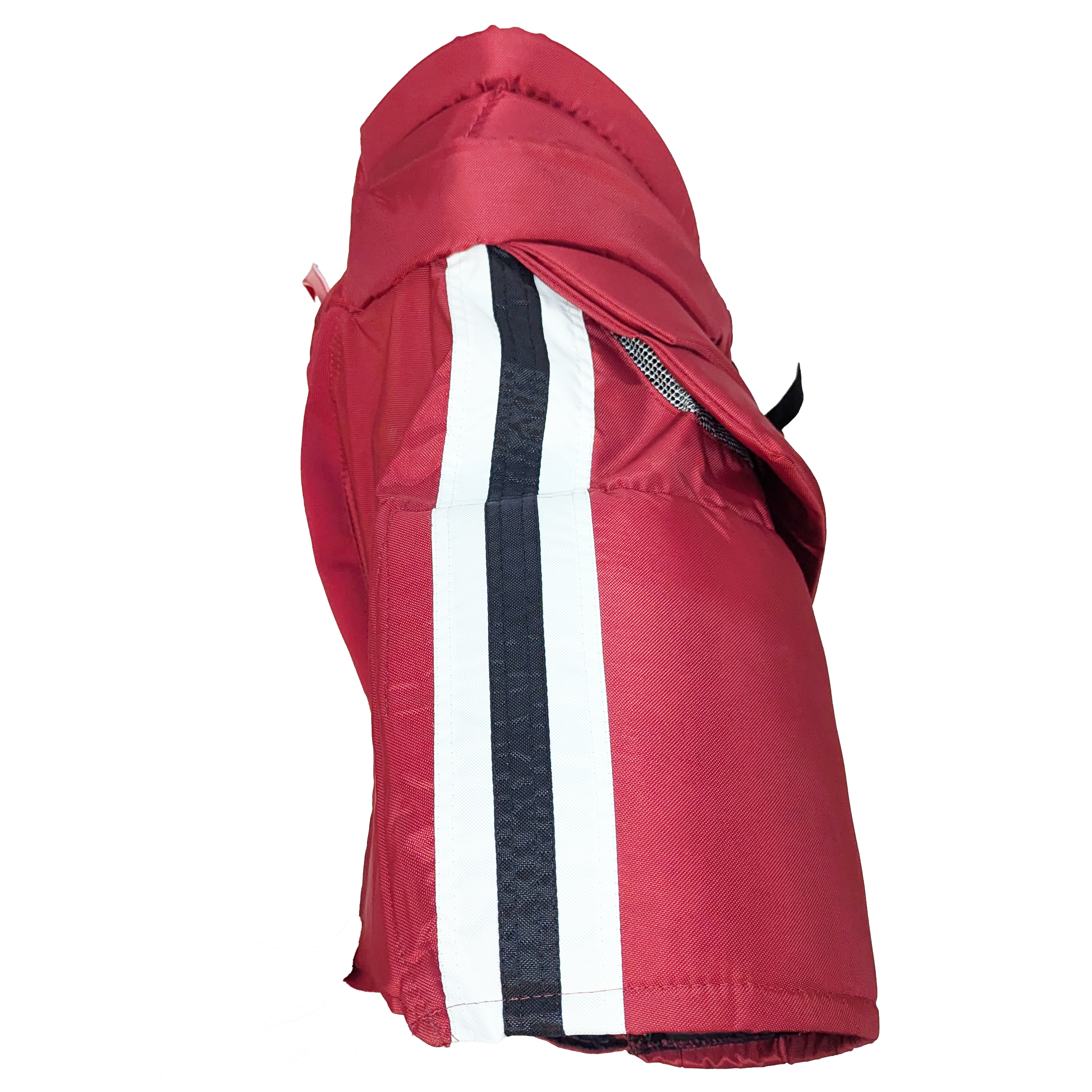 Bauer - Pantalon de gardien de but de hockey NCAA Pro Stock (cramoisi/noir/blanc)