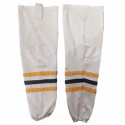 Bauer - Chaussettes de hockey usagées (blanches/noires/jaunes)
