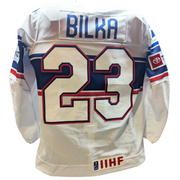 Nike - Maillot de match d'occasion de l'équipe américaine IIHF (blanc)