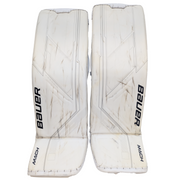 Bauer Supreme Mach - Jambières de gardien USHL d'occasion (blanc/noir)