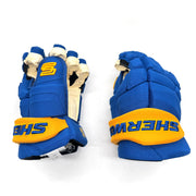 Sherwood  Pro - NHL Pro Stock Glove - Buffalo Sabres (Blue/Gold)