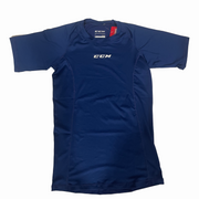 T-shirt de compression à manches courtes CCM (bleu marine)