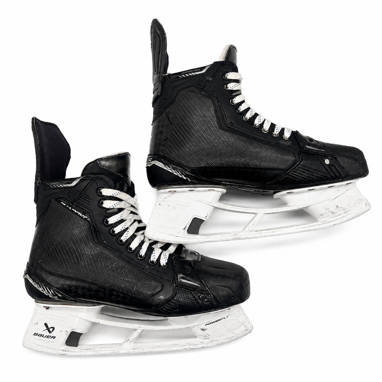 Bauer Supreme Shadow - Used AHL Pro Stock Hockey Skates with Shot Blockers - Size 10EE