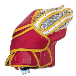 Bauer Supreme Shadow - Ensemble complet de gardien de but AHL Pro Stock d'occasion (blanc/rouge/jaune)