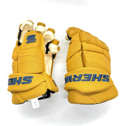 Sherwood  Pro - NHL Pro Stock Glove - Edmonton Oilers (Gold/Blue)