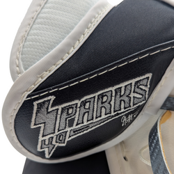 Brian's Custom - AHL Pro Stock Goalie Trapper (Blanc/Noir/Argent)