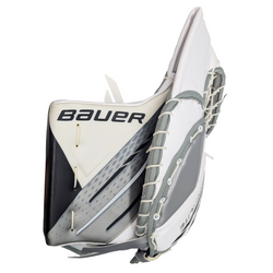 Bauer Vapor Hyperlite - AHL Pro Stock Goalie Trapper (Blanc/Noir/Argent)