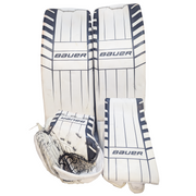 Bauer Supreme Mach - Used Pro Stock Goalie Full Set (White/Black/Silver)