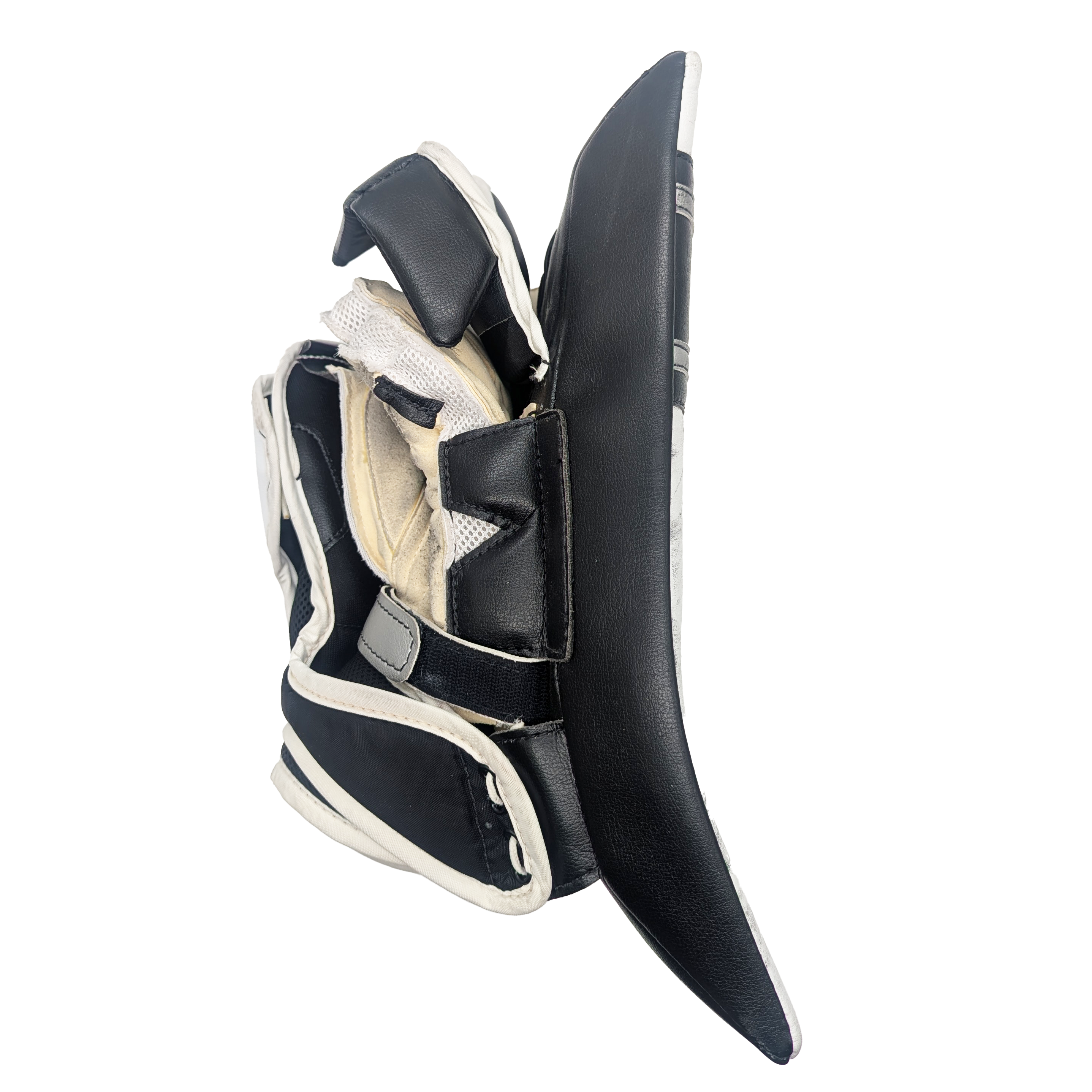 Vaughn V5 7990 - Bloqueur de gardien de but Pro Stock - Droitier - (Blanc/Noir)