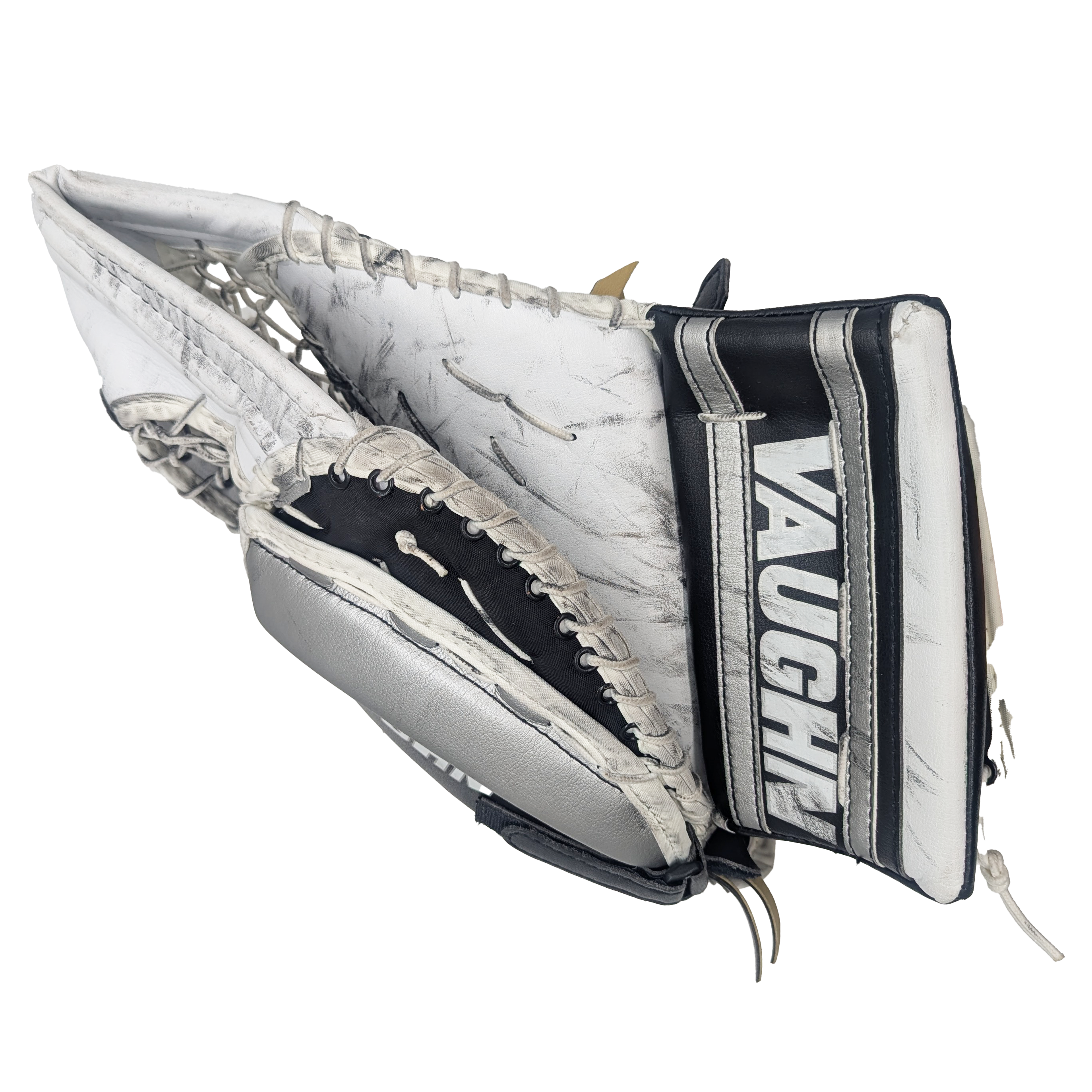 Vaughn V6 2000 Pro - Gant de gardien droitier d'occasion (blanc/noir)