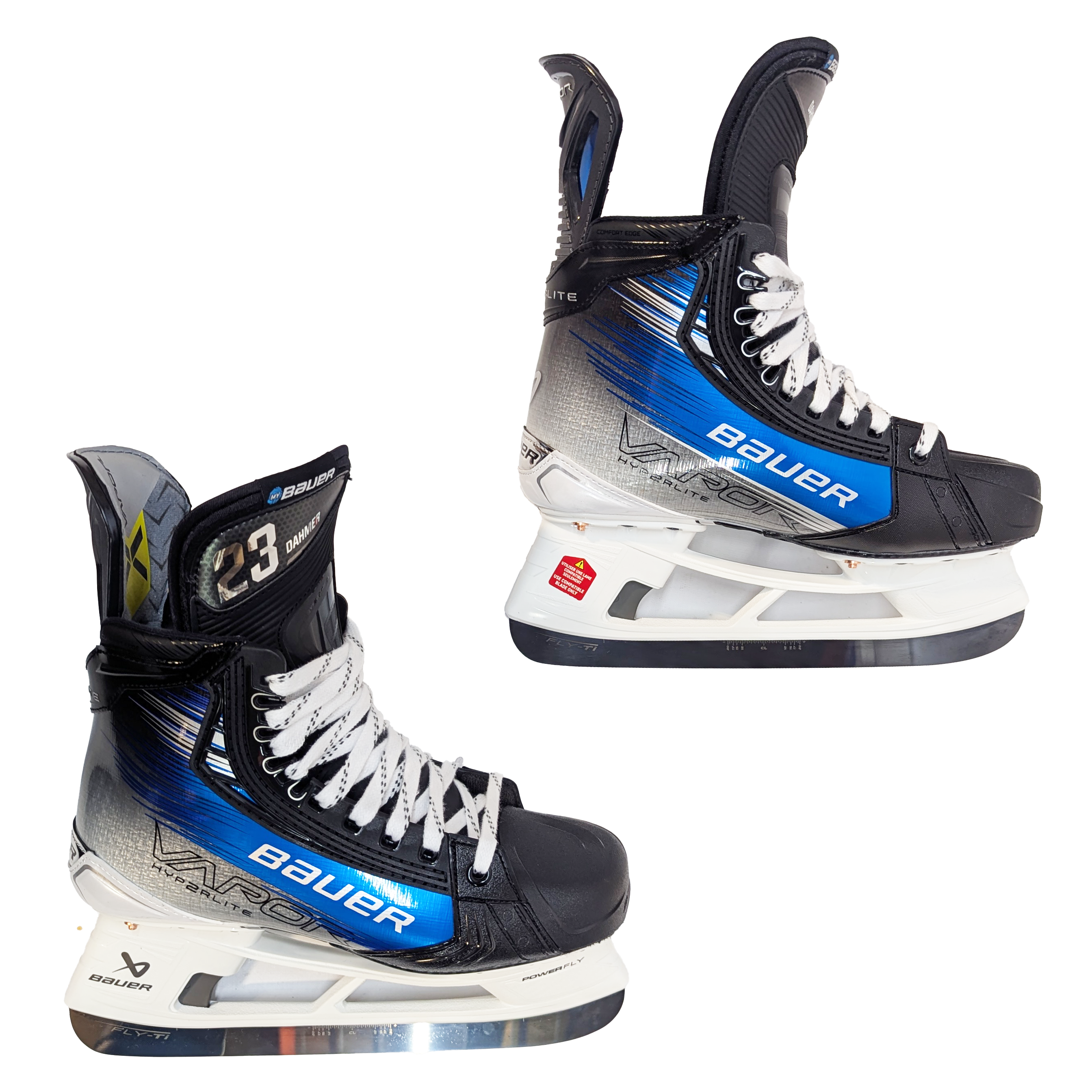 Bauer Vapor Hyperlite 2 – Patins de hockey Pro Stock – Taille 7 (Bleu)