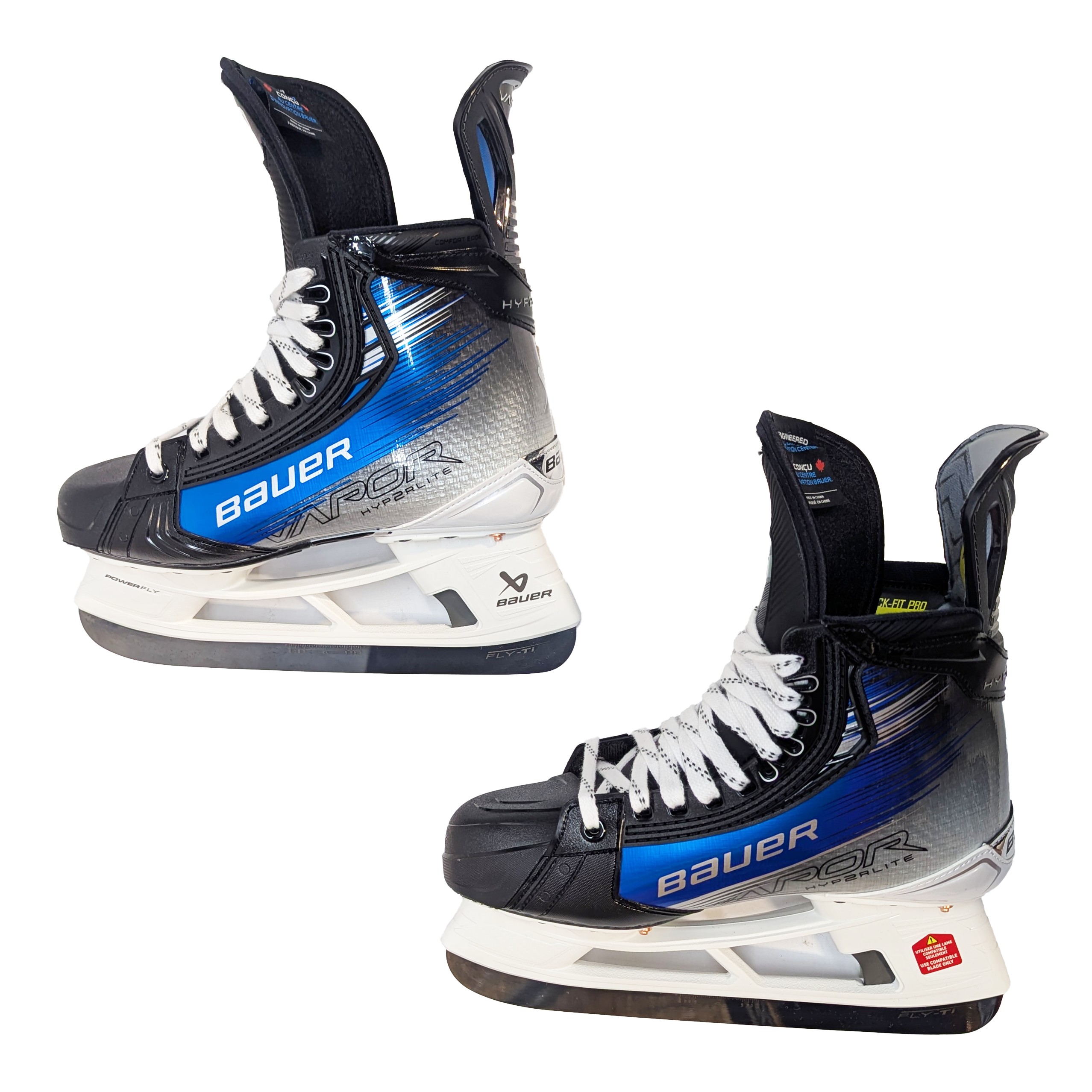 Bauer Vapor Hyperlite 2 – Patins de hockey Pro Stock – Taille 7 (Bleu)
