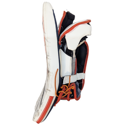 CCM Axis - Bloqueur de gardien de but WHL Pro Stock d'occasion (blanc/orange/bleu marine)